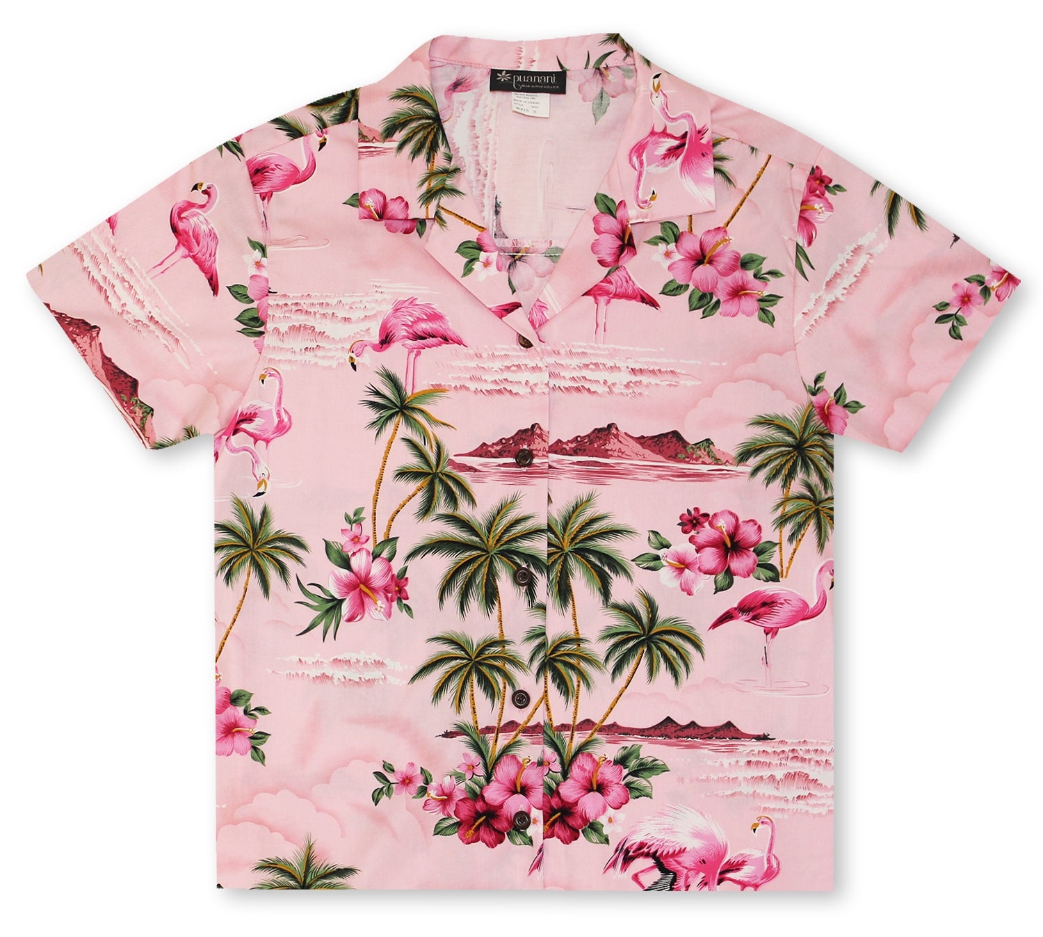 RJC Hawaii Pink Flamingo Mens Shirt in Pink 3XL / Pink