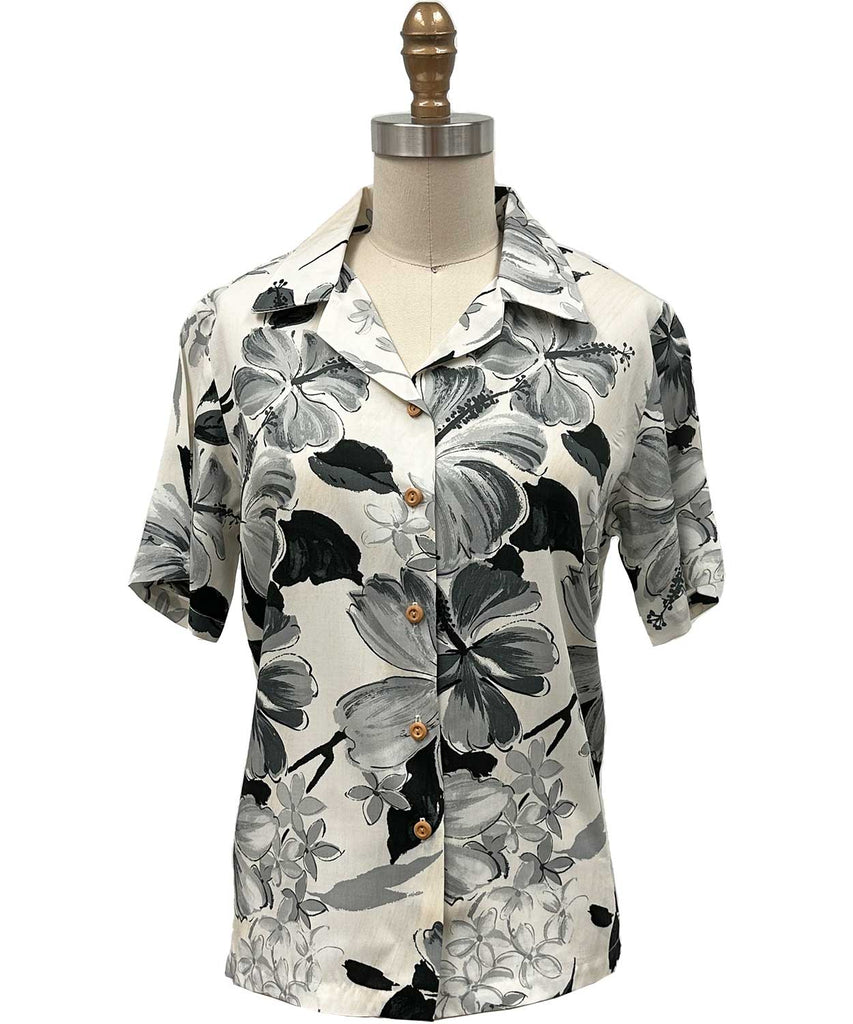 Women Camp Hawaiian Shirt Classic Hibiscus