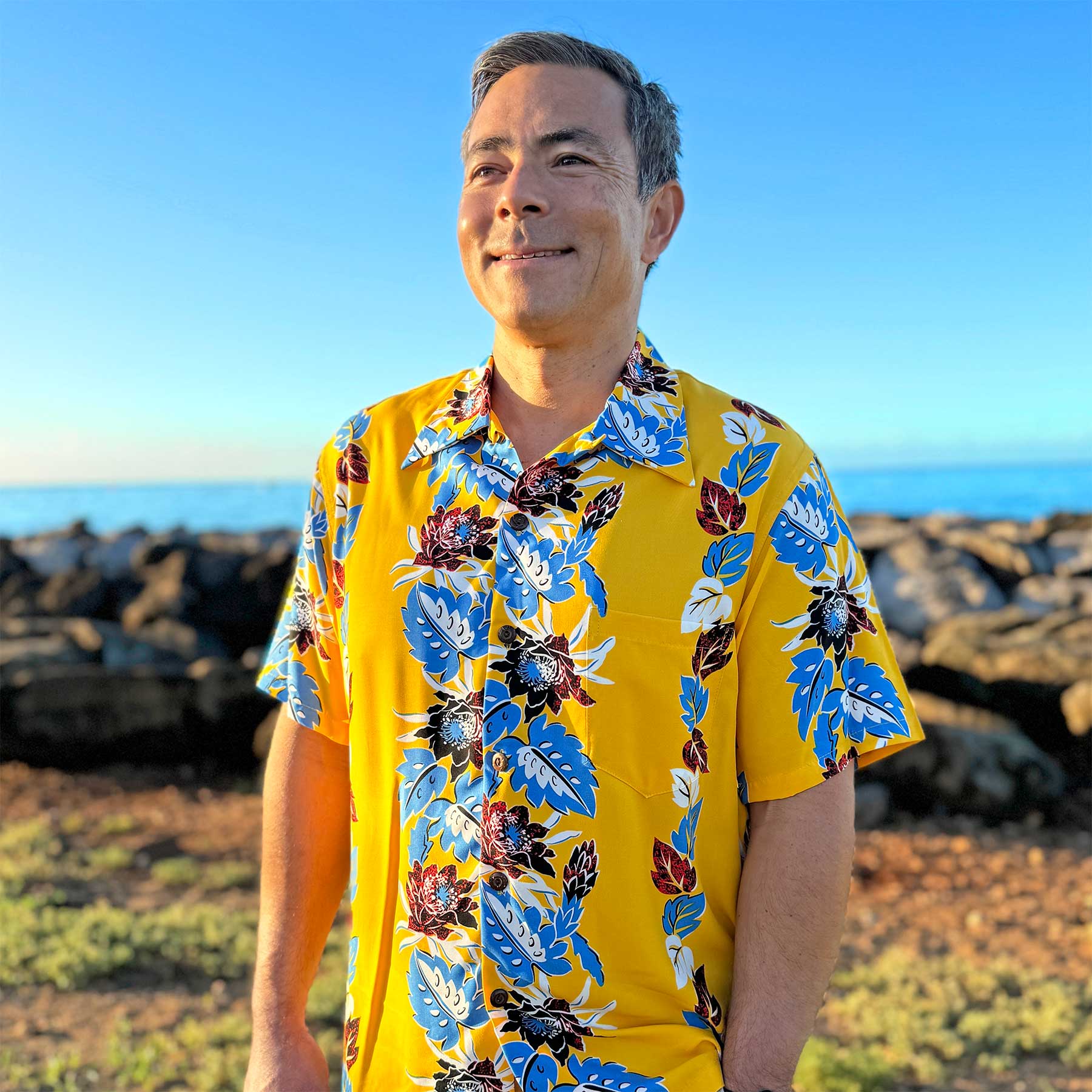 Blooming Ceres Retro Aloha Shirt by Diamond Head Sportswear