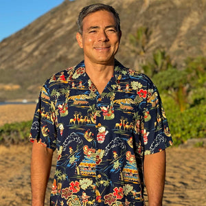 Giraffe Parrot Jungle Hawaiian Shirt Beach Shirt Gift for Men and