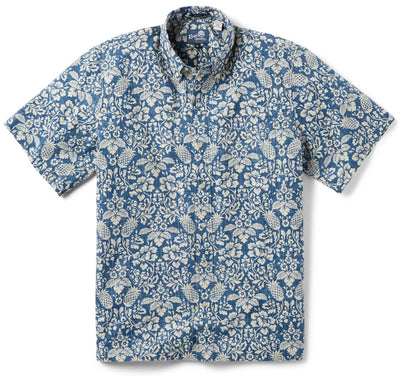 Reyn Spooner Oahu Harvest - Navy | Aloha Shirt Shop